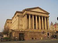 The hall is being recorded as one of the best Roman sculptures in the history of England also called the neo-Grecian building.